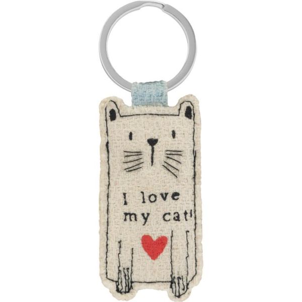 Sheepworld Schlüsselanhänger I love my cat!