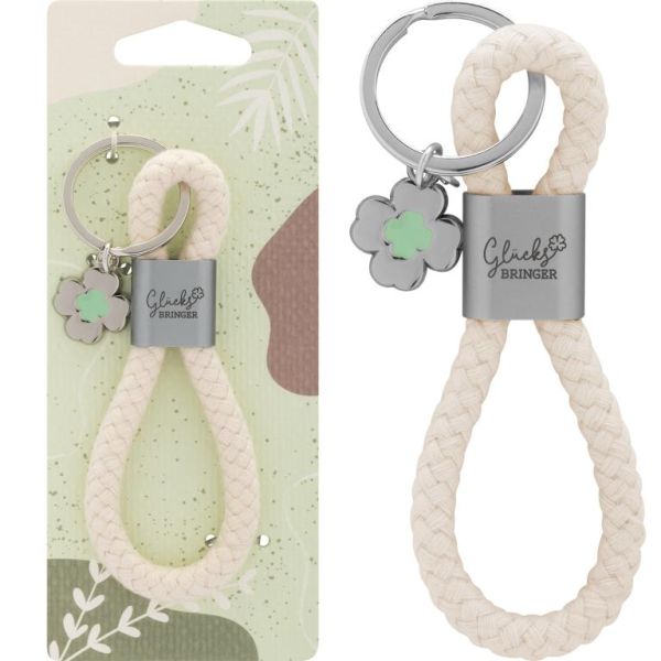 Sheepworld Schlüsselanhänger Baumwollkordel Glücksbringer