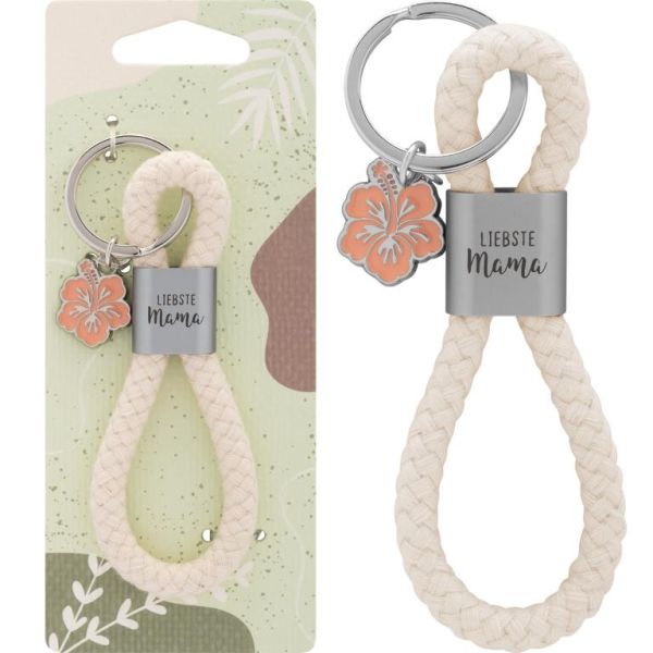 Sheepworld Schlüsselanhänger Baumwollkordel Liebste Mama