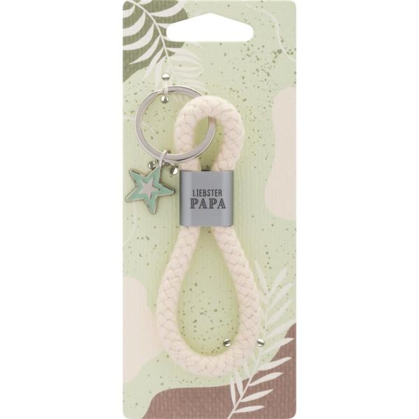 Sheepworld Schlüsselanhänger Baumwollkordel Liebster Papa