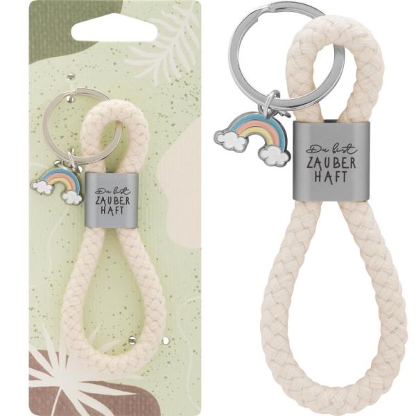Sheepworld Schlüsselanhänger Baumwollkordel Du bist zauberhaft