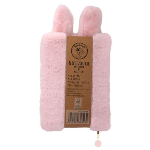 Plüsch Notizbuch Hase Hoppy rosa