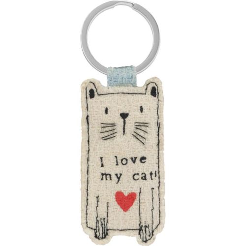 Sheepworld Schlüsselanhänger I love my cat!