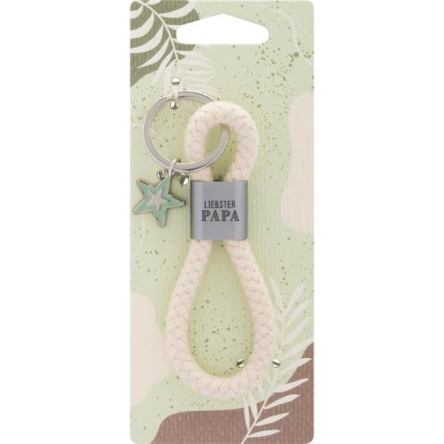 Sheepworld Schlüsselanhänger Baumwollkordel Liebster Papa